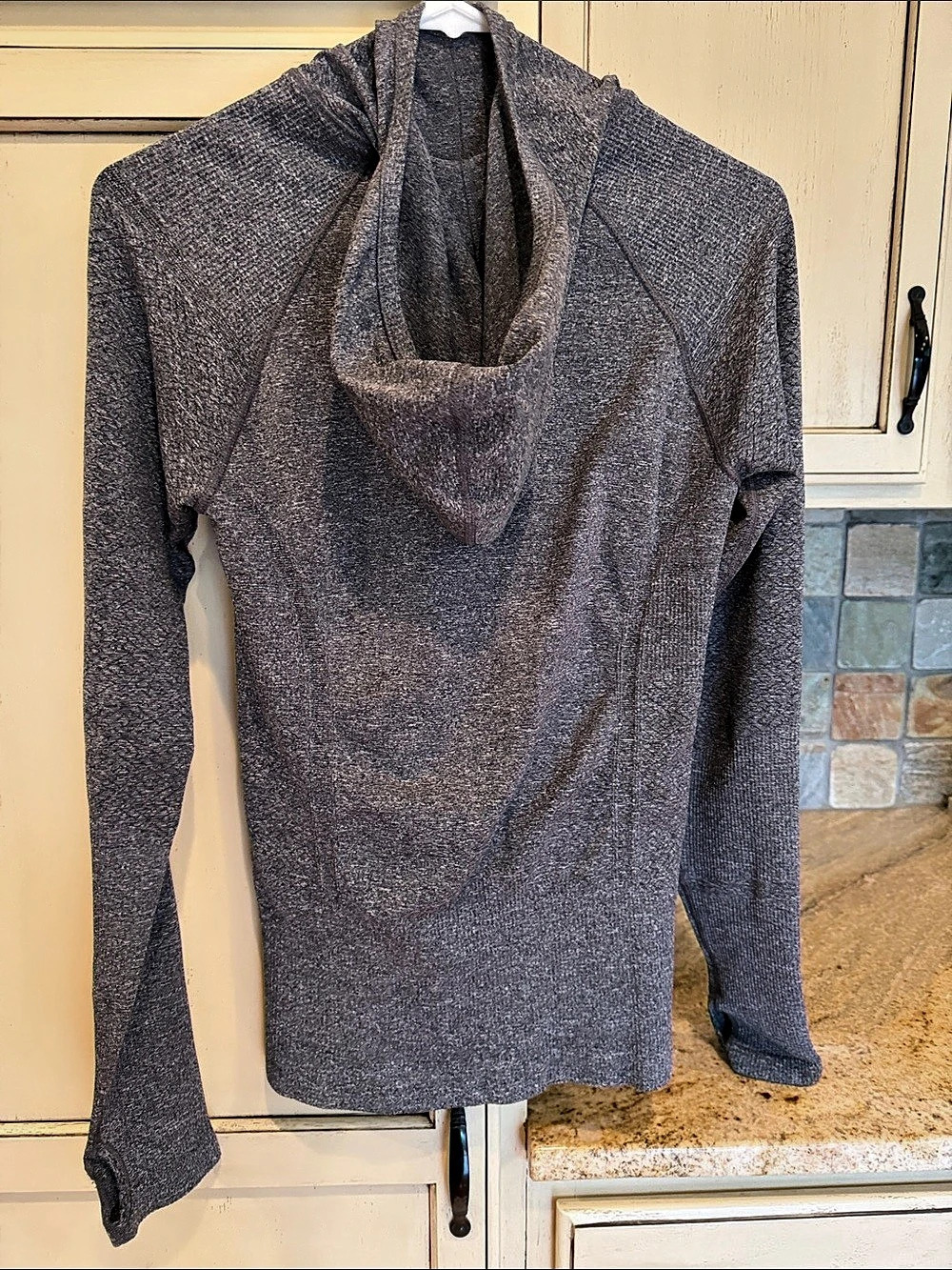 Athleta TRACKER Seamless Hoodie Gray Size Small
